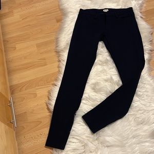 J Crew factory navy stretchy slim jeans front pocket low rise size 6